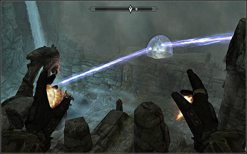 Whats interesting is that the boss wont be interested in you at the beginning, so you will be able to carefully plan your attack - Staff of Magnus - p. 3 - College of Winterhold quests - The Elder Scrolls V: Skyrim Game Guide