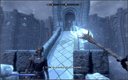 Open the inventory, head to Weapons and set the Staff of Magnus as the active weapon - Eye of Magnus - College of Winterhold quests - The Elder Scrolls V: Skyrim Game Guide