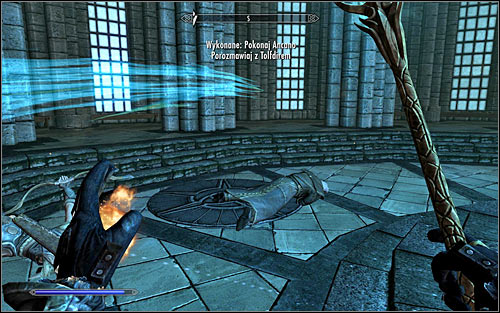 Depending on how experienced your character is, the fight can last anything from 30 seconds to a few minutes - Eye of Magnus - College of Winterhold quests - The Elder Scrolls V: Skyrim Game Guide