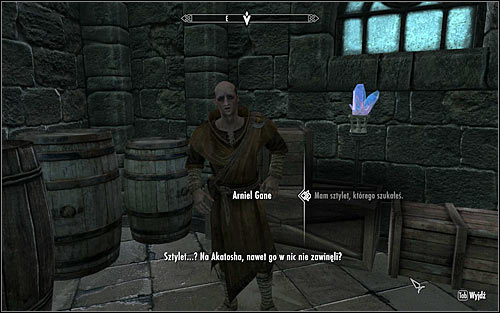 Return to the College of Winterhold and head to Arniel with the found dagger, without having to speak to Enthir - Arniels Endeavor - p. 2 - College of Winterhold quests - The Elder Scrolls V: Skyrim Game Guide
