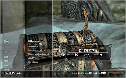 After the battle, examine the chest nearby the fallen boss, collecting the Kahvozeins Fang (screen above) - Alteration Ritual Spell - College of Winterhold quests - The Elder Scrolls V: Skyrim Game Guide