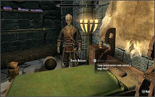 In order to activate this quest, you will have to find the mage Drevis Neloren and ask him if he can teach you anything more about Illusion (screen above) - Illusion Ritual Spell - College of Winterhold quests - The Elder Scrolls V: Skyrim Game Guide