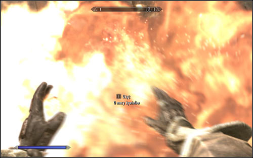 Now activate any offensive fire spell, like Flames or Firebolt (Destruction) - Destruction Ritual Spell - College of Winterhold quests - The Elder Scrolls V: Skyrim Game Guide