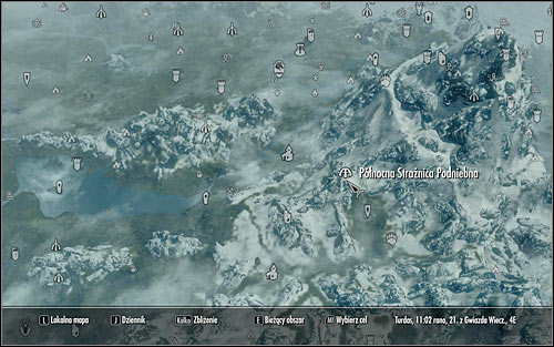 Open the world map once again - Destruction Ritual Spell - College of Winterhold quests - The Elder Scrolls V: Skyrim Game Guide