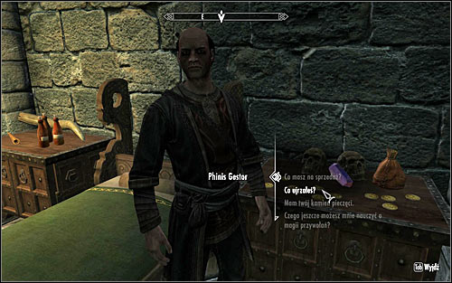 You can now return to Phinis Gestor and give him the Stone obtained by the Dremora (screen above) - Conjuration Ritual Spell - College of Winterhold quests - The Elder Scrolls V: Skyrim Game Guide
