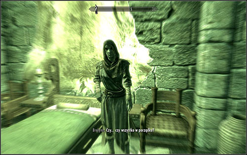 Brelyna will cast the first spell, causing a green glimmer to appear on-screen (screen above) - Miscellaneous: Brelynas Practice - College of Winterhold quests - The Elder Scrolls V: Skyrim Game Guide