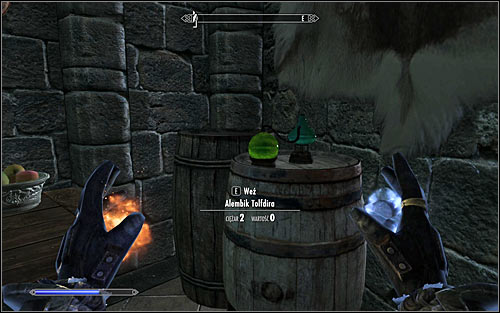 Tolfdirs Alembic (screen above) is unfortunately hidden in a randomly-selected place in the Hall of Countenance, though you should look for it inside one of the public areas - Miscellaneous: Tolfdirs Alembic - College of Winterhold quests - The Elder Scrolls V: Skyrim Game Guide