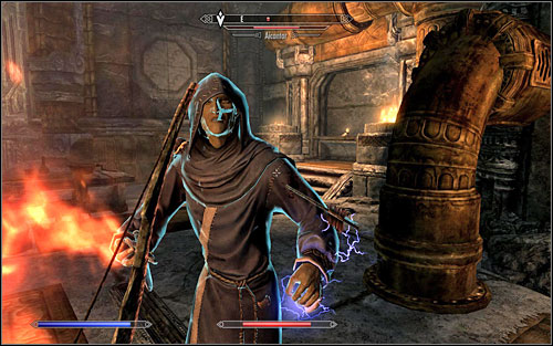 After defeating the guards, enter the balcony and head to Calcelmos Tower - Hard Answers - Thieves Guild quests - The Elder Scrolls V: Skyrim Game Guide