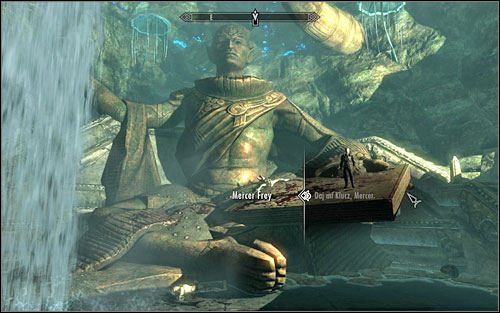 Mercer is a very good swordsman, fighting with two swords (one of them can drain life) - Blindsighted - Thieves Guild quests - The Elder Scrolls V: Skyrim Game Guide