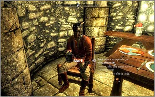 If you did manage to convince Gulum-Ei with Persuasion, skip to Shadow Gulum-Ei - Scoundrels Folly - Thieves Guild quests - The Elder Scrolls V: Skyrim Game Guide