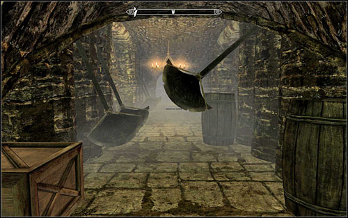 Continuing onwards, you will reach a door protected by yet another trap (poisoned arrows) - The Pursuit - Thieves Guild quests - The Elder Scrolls V: Skyrim Game Guide