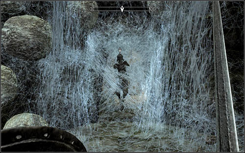 Once the fights over, approach the man who was imprisoned by the spider - Arvel the Swift (screen above) - Heading to Bleak Falls Barrow | Bleak Falls Barrow - Bleak Falls Barrow - The Elder Scrolls V: Skyrim Game Guide