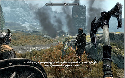 The Western Watchtower, by which the Dragon was spotted, is of course found outside Whiterun and you can head there in two basic ways, either along or by sticking to Irileth - Fighting the Dragon | Dragon Rising - Dragon Rising - The Elder Scrolls V: Skyrim Game Guide