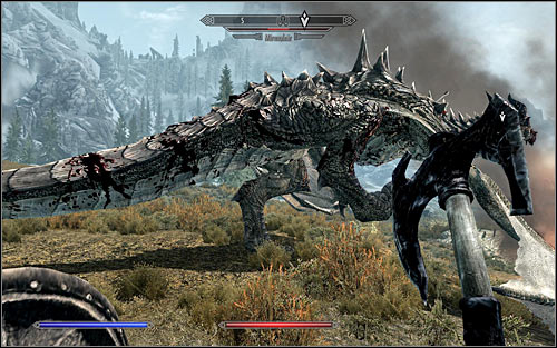If you want to get rid of the Dragon in direct combat, you need to be very careful - Fighting the Dragon | Dragon Rising - Dragon Rising - The Elder Scrolls V: Skyrim Game Guide