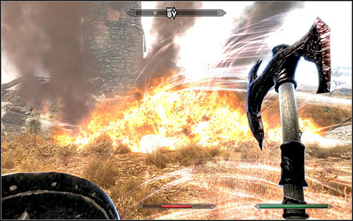 Regardless of the chosen tactic, you need to keep fighting until the beast falls - Fighting the Dragon | Dragon Rising - Dragon Rising - The Elder Scrolls V: Skyrim Game Guide