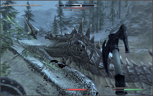 If you wish to fight Sahloknir in direct combat, you most of all have to avoid attacking him from the front, as you will not only risk getting hit by his claws but also serious damage from his fire breath - Fighting the Dragon | A Blade in the Dark - A Blade in the Dark - The Elder Scrolls V: Skyrim Game Guide