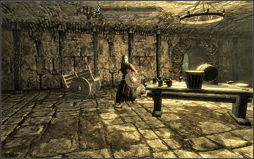Both paths described above lead to the same room, inside which you will have to get rid of a lowlife (screen above) - Finding Esbern | A Cornered Rat - A Cornered Rat - The Elder Scrolls V: Skyrim Game Guide