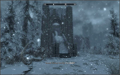 If you want to reach the Winterhold on your own, you might begin by the temple of Ustengrav or at Dawnstar and afterwards head east - Heading to Winterhold | Elder Knowledge - Elder Knowledge - The Elder Scrolls V: Skyrim Game Guide