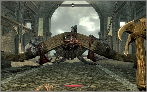 Keep heading towards the gate leading to the main part of Jarls estate, encouraging the dragon to follow you - Catching the dragon | The Fallen - The Fallen - The Elder Scrolls V: Skyrim Game Guide