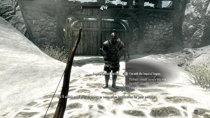 Speak with a guard and you will be moved to the new location. - Starting your adventure in Beyond Skyrim: Bruma - General information - The Elder Scrolls V: Skyrim Game Guide