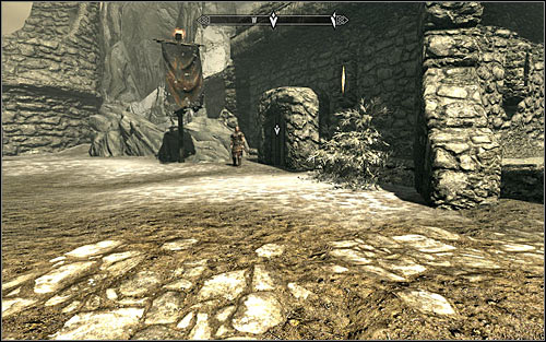If you want to run from the keep with Hadvar, you need to approach the Helgen Keep entrance on the left, beside which hes standing (screen above) - Running away from the Dragon | Unbound - Unbound - The Elder Scrolls V: Skyrim Game Guide