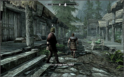 After reaching Riverwood, approach Alvor and listen to a short conversation between him and Hadvar - Meeting with Alvor | Before the Storm - Before the Storm - The Elder Scrolls V: Skyrim Game Guide