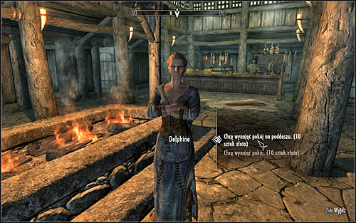 After getting inside the inn, approach Delphine and talk with her - Retrieving the Horn and giving it to the Greybeards | The Horn of Jurgen Windcaller - The Horn of Jurgen Windcaller - The Elder Scrolls V: Skyrim Game Guide