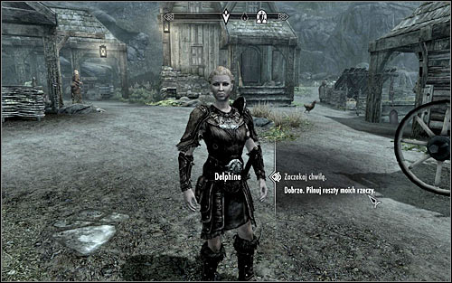 Note: If you intend to sneak, consider leaving your follower behind, as otherwise you would have to be very careful for him not to attack anyone prematurely - Getting onto the Embassy party | Diplomatic Immunity - Diplomatic Immunity - The Elder Scrolls V: Skyrim Game Guide