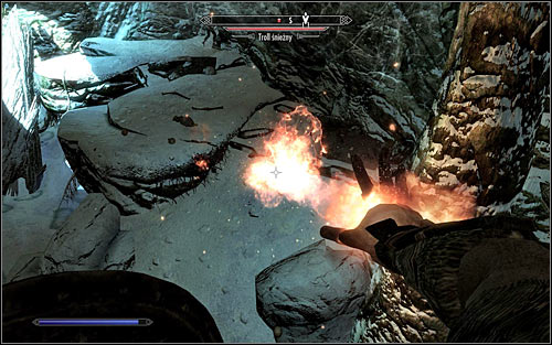 The screams of the recently rescued will unfortunately mean trouble, as the cave you entered is inhabited by a Frost Troll - Getting out of the embassy | Diplomatic Immunity - Diplomatic Immunity - The Elder Scrolls V: Skyrim Game Guide