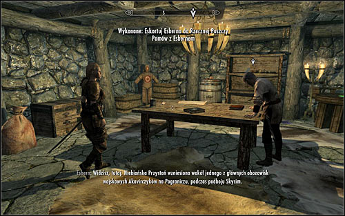 The good news is that you dont need to go to Riverwood by foot, as you can use fast travel - Escorting Esbern | Alduins Wall - Alduins Wall - The Elder Scrolls V: Skyrim Game Guide