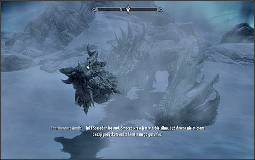 You can now begin the proper conversation with Paarthurnax (screen above) - Meeting Paarthurnax | The Throat of the World - The Throat of the World - The Elder Scrolls V: Skyrim Game Guide