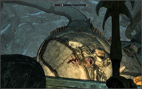 After reaching the lower level and dealing with a Dwarven Spider, you will need to make a decision - Obtaining the Elder Scroll | Elder Knowledge - Elder Knowledge - The Elder Scrolls V: Skyrim Game Guide
