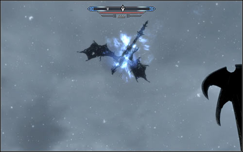 Make sure you have Dragonrend active and wait for the proper moment to use it - Battle with Alduin | Alduins Bane - Alduins Bane - The Elder Scrolls V: Skyrim Game Guide