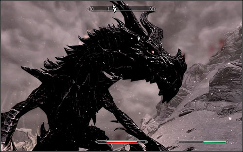 Dont forget to regularly use potions and spells, especially if your character got hurt badly - Battle with Alduin | Alduins Bane - Alduins Bane - The Elder Scrolls V: Skyrim Game Guide