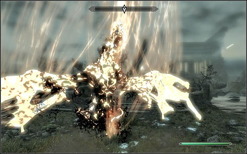 Now you just need to keep repeating the above actions, so alternate between pulling Alduin down and attacking him once he lands - Defeating Alduin | Dragonslayer - Dragonslayer - The Elder Scrolls V: Skyrim Game Guide