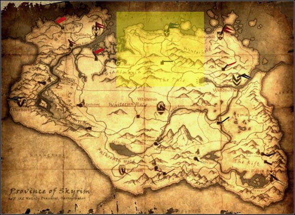 1 - [2] North of Skyrim - p.1 | World maps - World maps - The Elder Scrolls V: Skyrim Game Guide