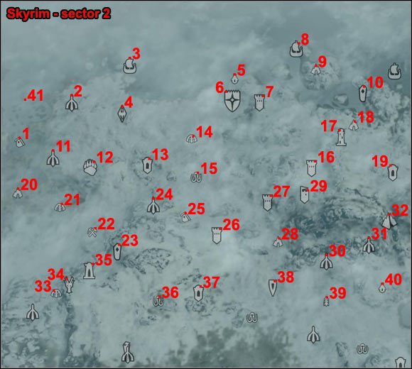 2 - [2] North of Skyrim - p.1 | World maps - World maps - The Elder Scrolls V: Skyrim Game Guide