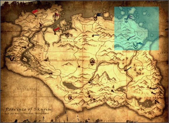 1 - [3] North-east of Skyrim - p.1 | World maps - World maps - The Elder Scrolls V: Skyrim Game Guide