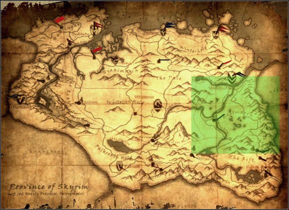 1 - [4] East of Skyrim - p.1 | World maps - World maps - The Elder Scrolls V: Skyrim Game Guide