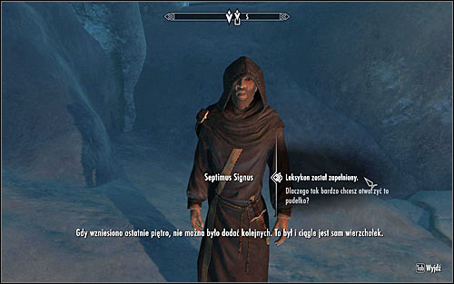 Open the world map and head back to Septimus Signuss Outpost - Discerning the Transmundane - p. 3 - Daedric quests - The Elder Scrolls V: Skyrim Game Guide