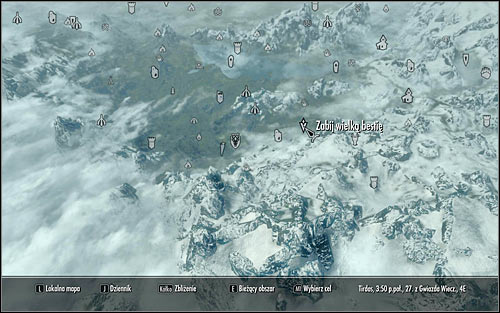 Open the world map, thanks to which you will establish that the beast pointed by Sinding can be found in the woods east of Falkreath (screen above) - Ill Met By Moonlight - p. 1 - Daedric quests - The Elder Scrolls V: Skyrim Game Guide