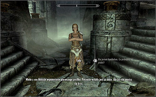 The mentioned character will soon reveal itself, regardless of whether you decide to take a look around the Hall of the Dead or stay at one place - The Taste of Death - p. 1 - Daedric quests - The Elder Scrolls V: Skyrim Game Guide