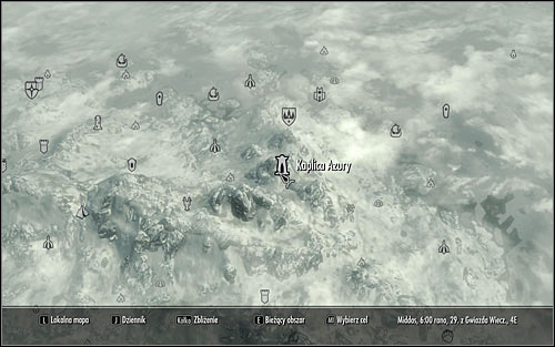 Open the world map - The Black Star - p. 1 - Daedric quests - The Elder Scrolls V: Skyrim Game Guide