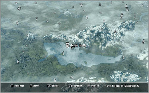 Head out of the inn and open the world map - The Black Star - p. 1 - Daedric quests - The Elder Scrolls V: Skyrim Game Guide