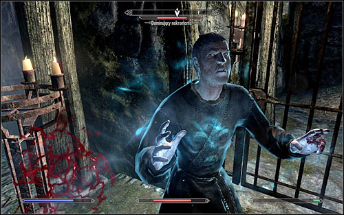 The north-west corridor should be patrolled by only a single Ascendant Necromancer (screen above) and I wouldnt recommend approaching him, as it might provoke the other necromancers to join in - The Black Star - p. 2 - Daedric quests - The Elder Scrolls V: Skyrim Game Guide