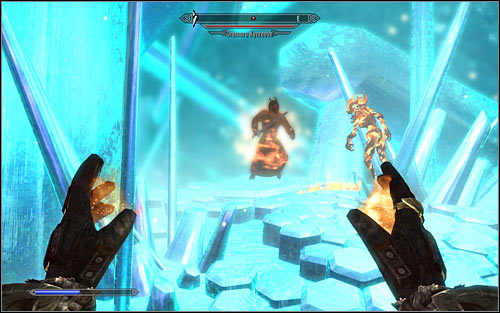 You need to fight the Dremoras very carefully, as otherwise you will get surrounded or get under massive fire and die quickly - The Black Star - p. 3 - Daedric quests - The Elder Scrolls V: Skyrim Game Guide