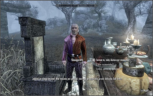 You will be able to speak to Sheogorath directly only after Pelagius gets dismissed (screen above) - The Mind of Madness - p. 1 - Daedric quests - The Elder Scrolls V: Skyrim Game Guide
