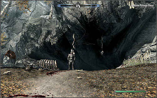 Be careful, as on your way to the cave you will not only have to fight off wild animals, but also carefully go down a mountain slope - The Cursed Tribe - p. 2 - Daedric quests - The Elder Scrolls V: Skyrim Game Guide
