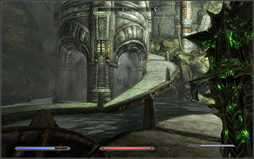 After the fight, go across the succeeding ramps and eventually you will reach one leading onto the upper level (screen above) - The Only Cure - p. 3 - Daedric quests - The Elder Scrolls V: Skyrim Game Guide