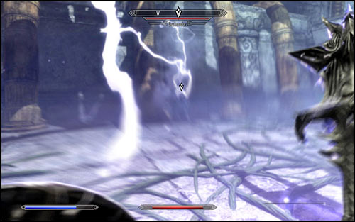 It would be good to start the battle with Orchendor with a surprise attack and unfortunately skills like the Unrelenting Force Shout wont work here, as the boss will defend against any attempts of knocking him down to the ground - The Only Cure - p. 3 - Daedric quests - The Elder Scrolls V: Skyrim Game Guide
